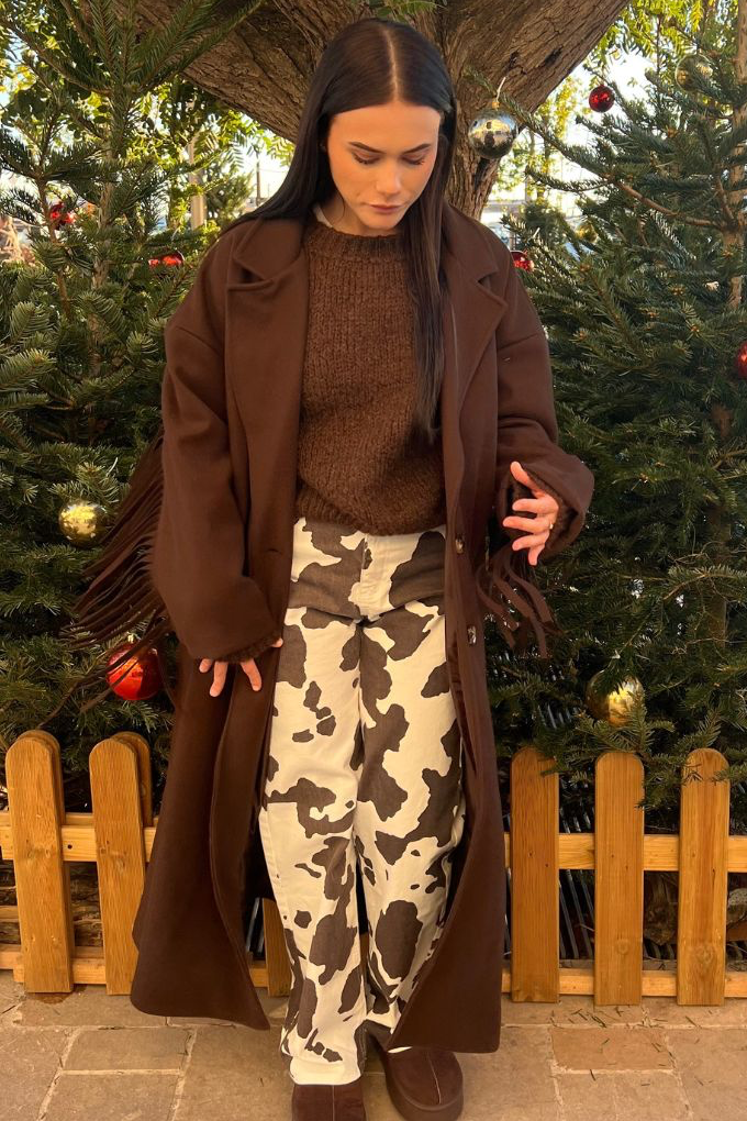 Manteau franges DENVER