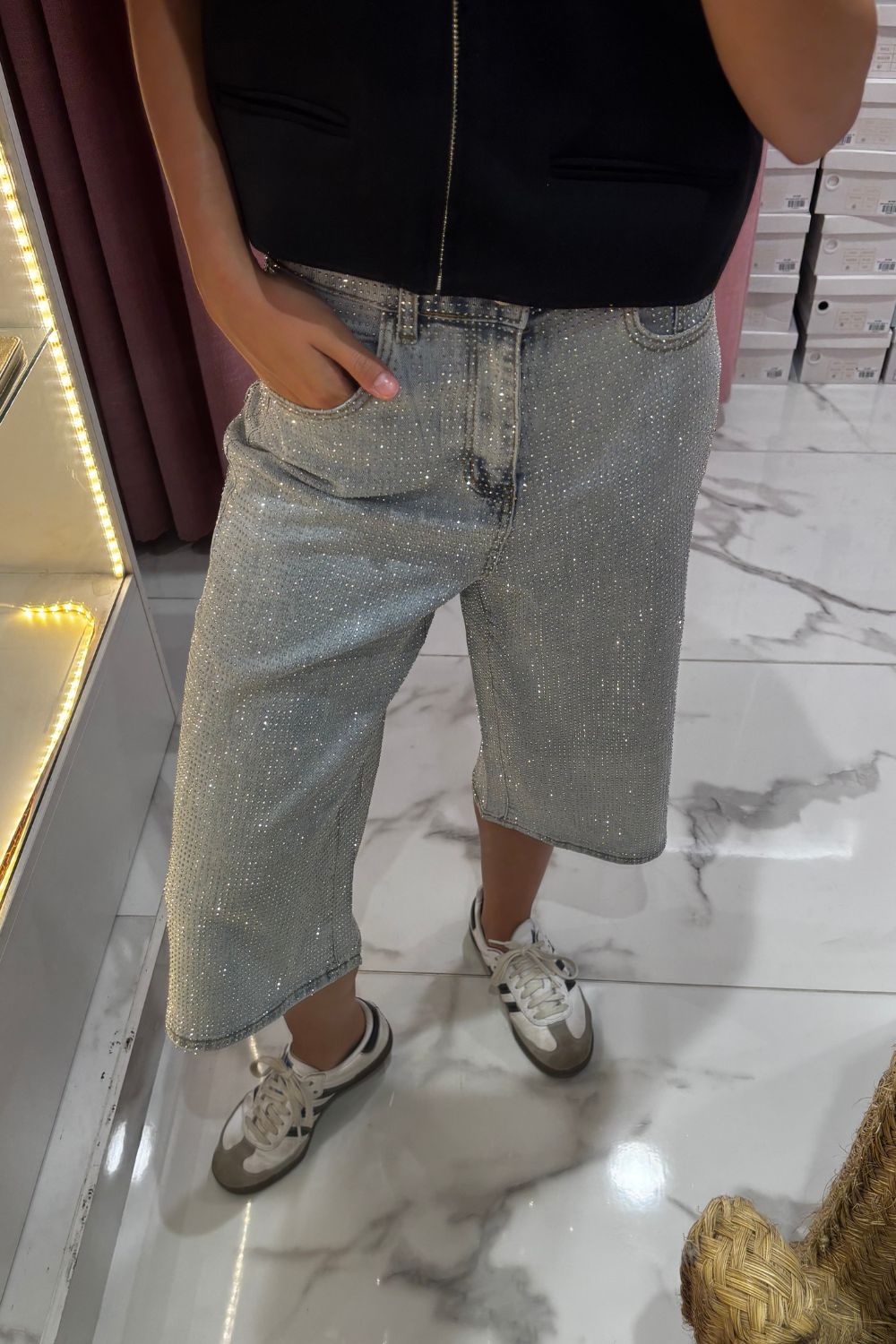 Bermuda à strass OXFORD