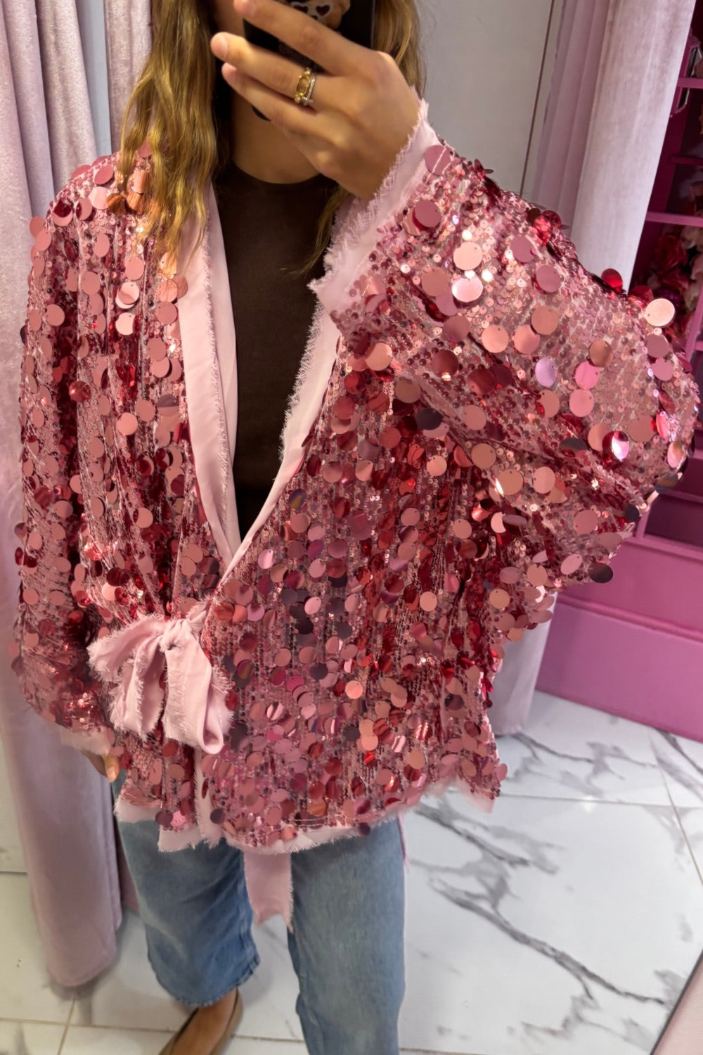 Kimono sequins SANTA