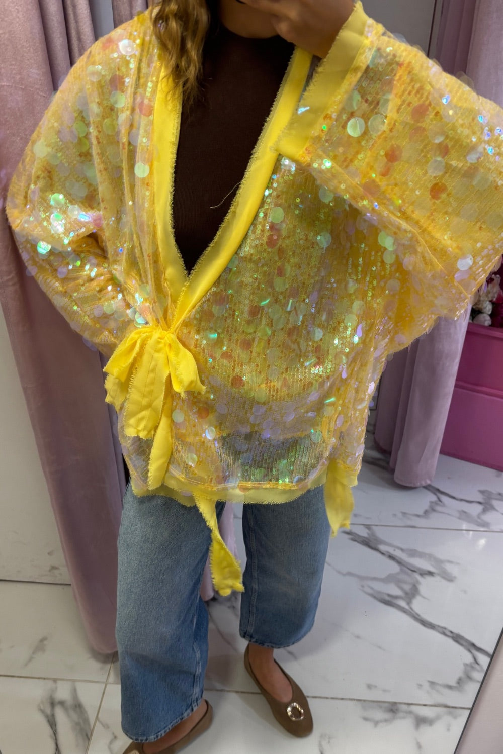 Kimono sequins SANTA