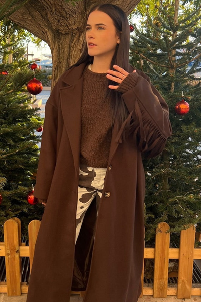 Manteau franges DENVER