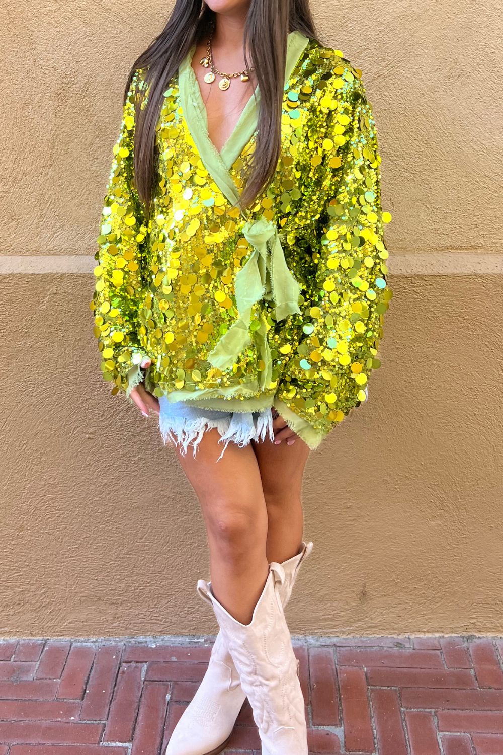 Kimono sequins SANTA