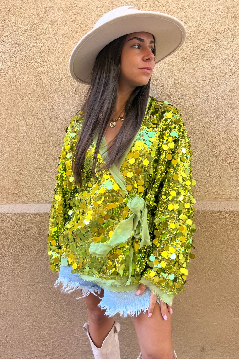 Kimono sequins SANTA