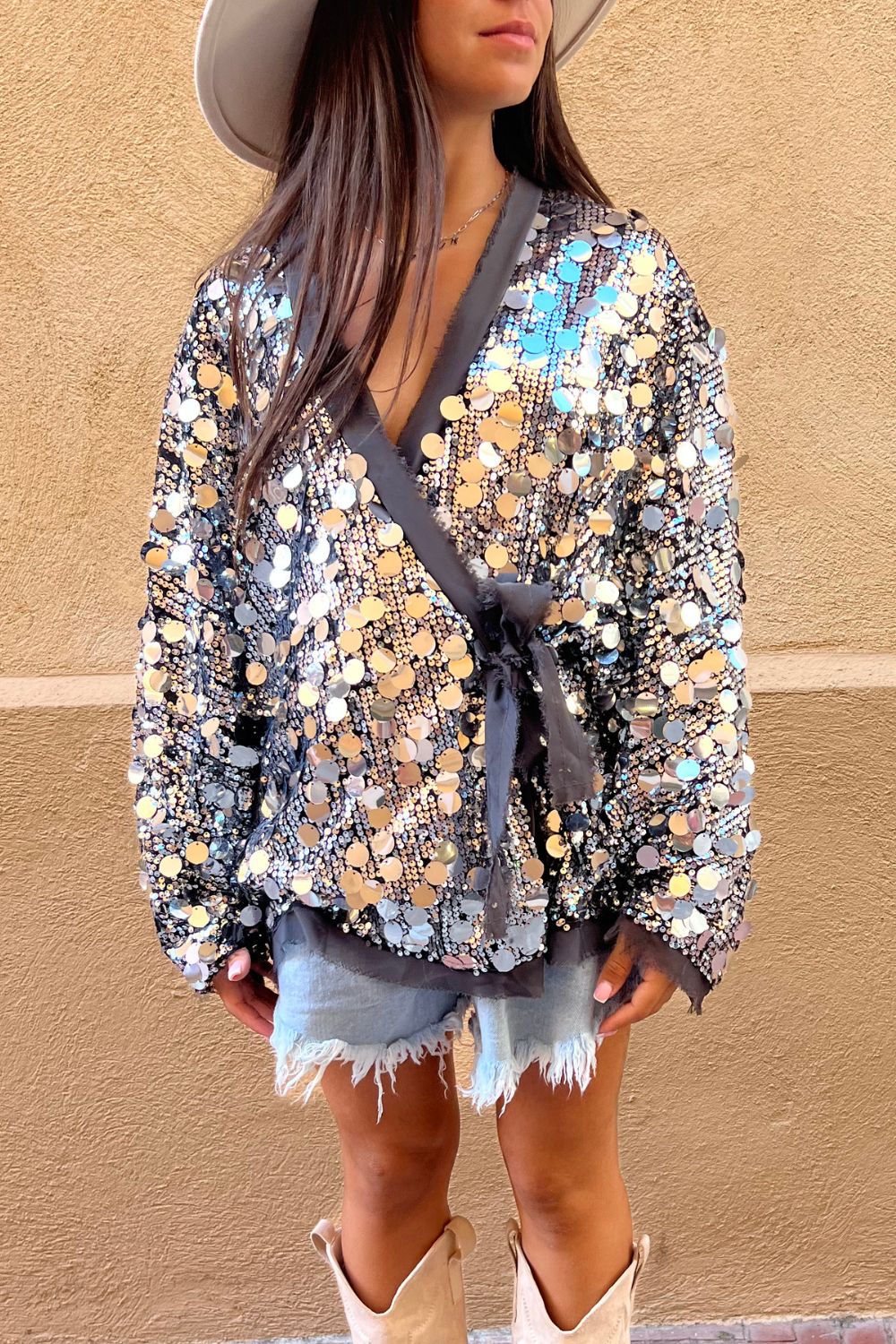 Kimono sequins SANTA
