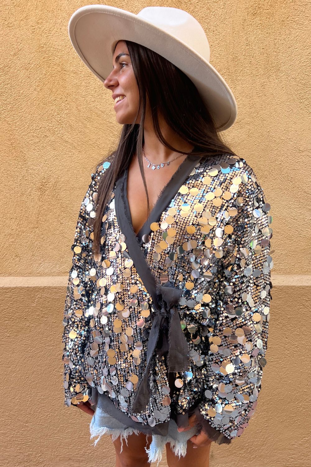 Kimono sequins SANTA