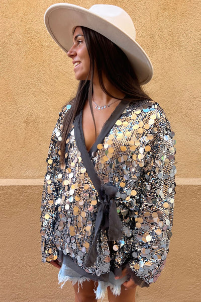 Kimono sequins SANTA