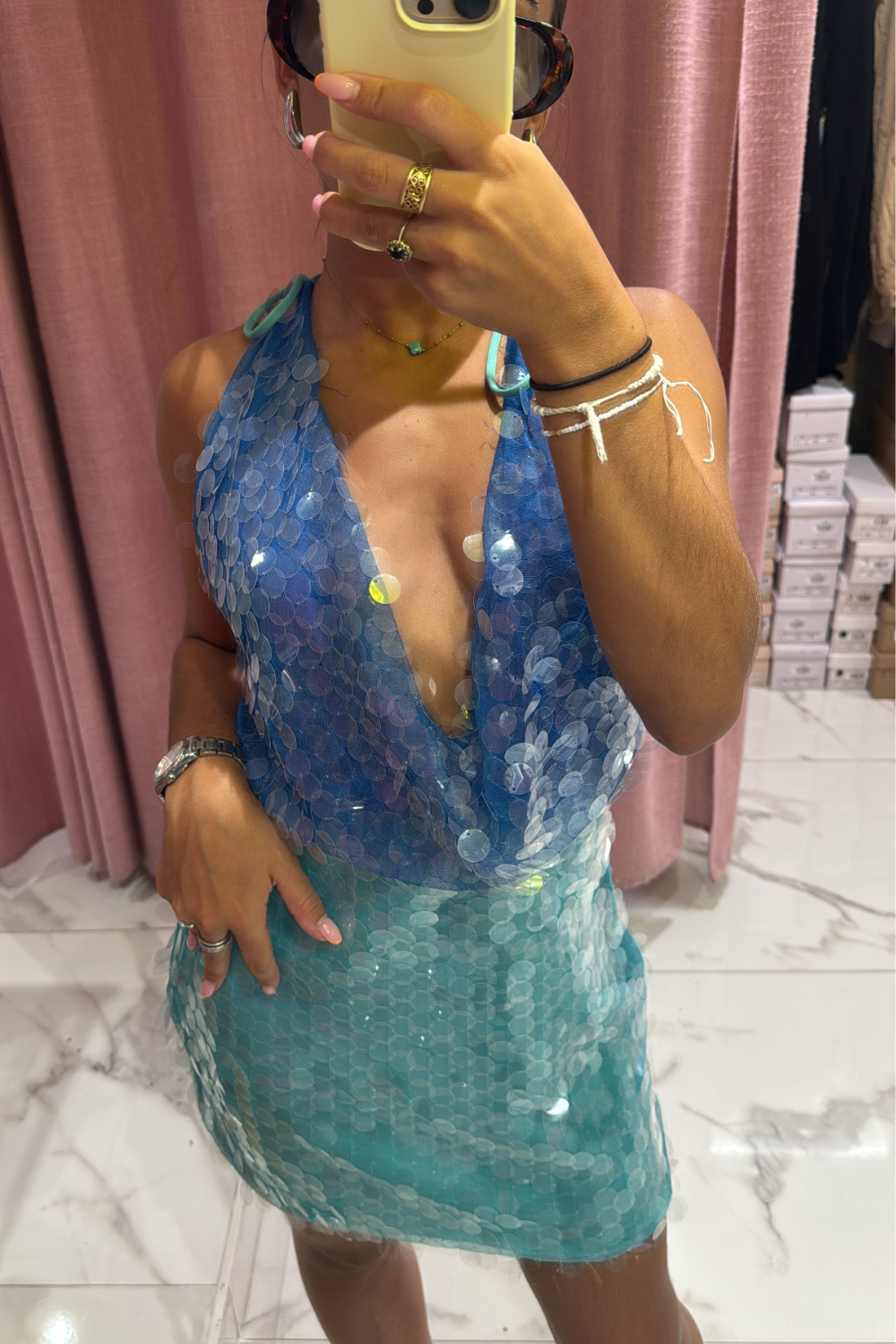Robe sequins AMNESIA