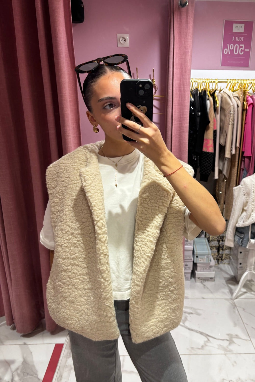 Gilet bouclette GÉORGIE
