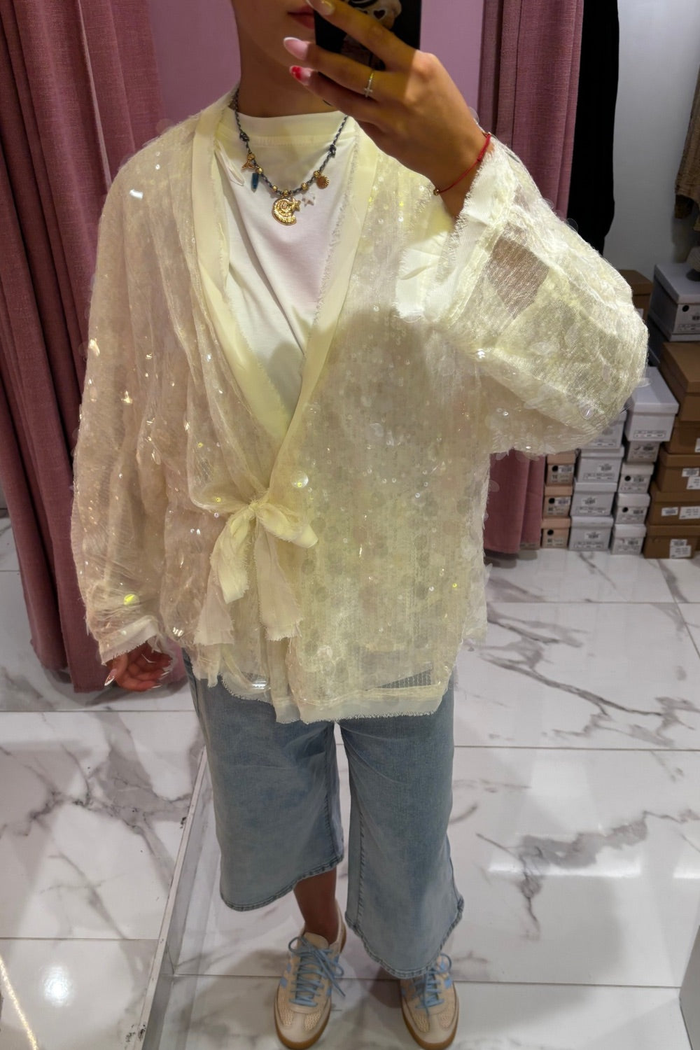 Kimono sequins SANTA