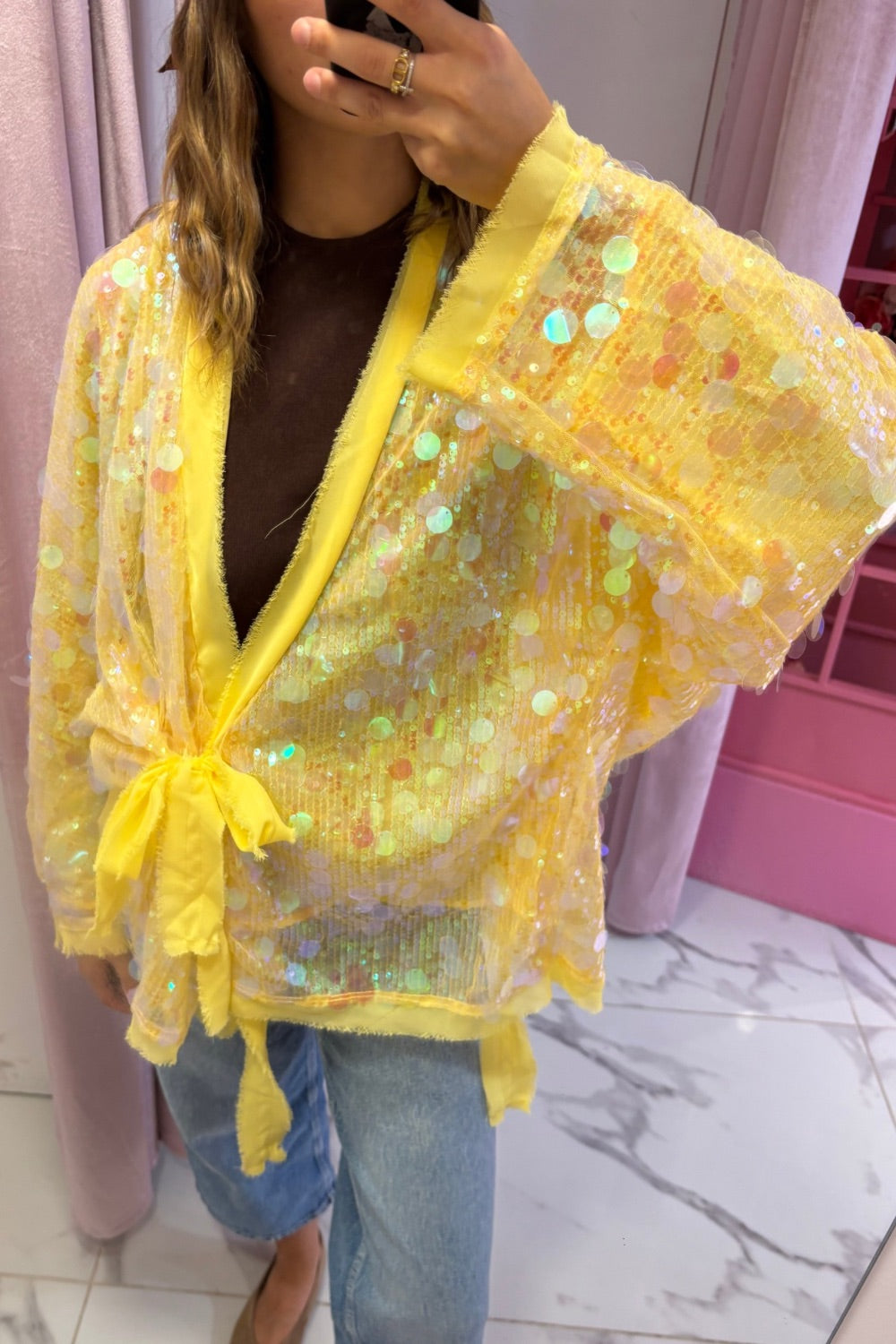 Kimono sequins SANTA
