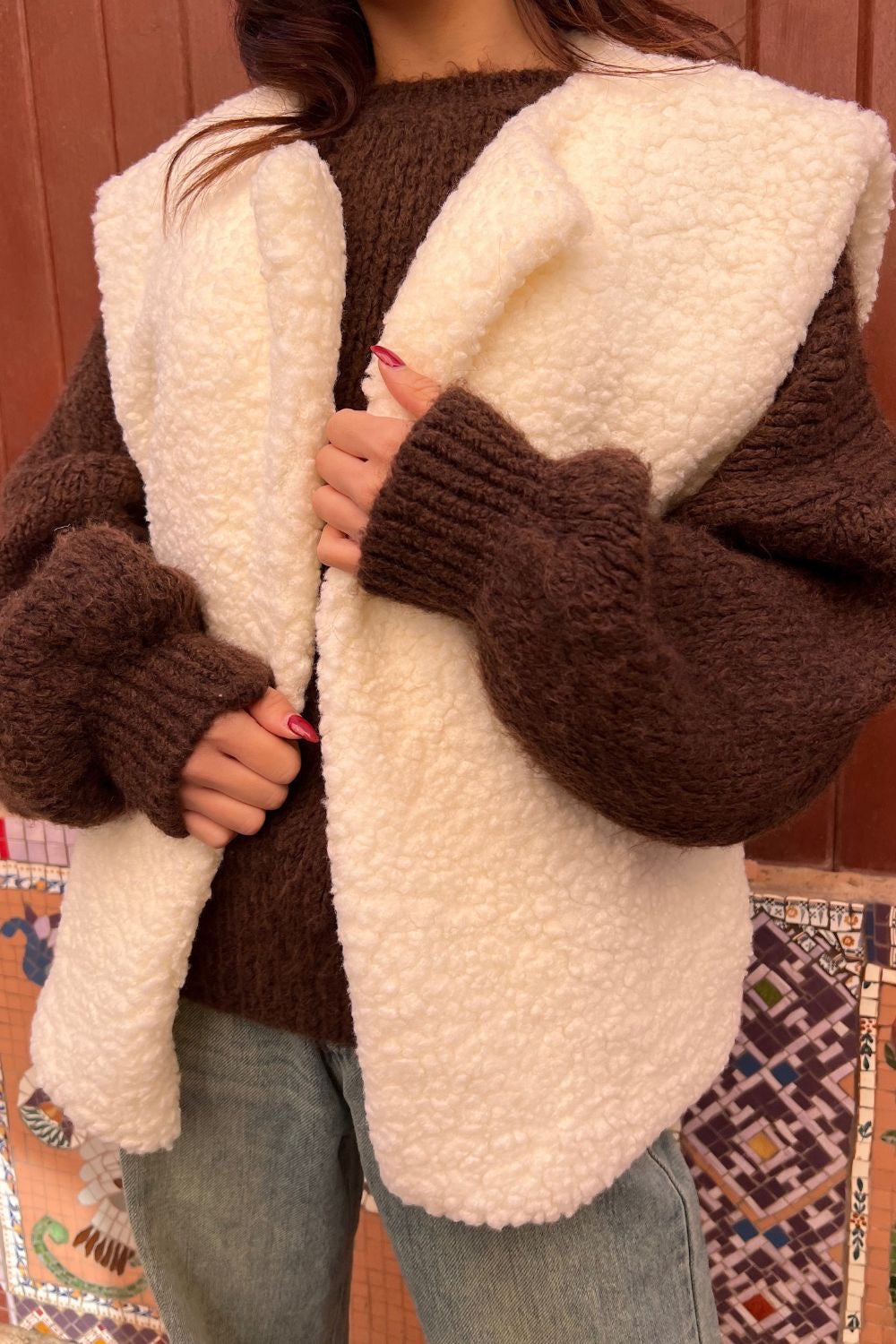 Gilet bouclette GÉORGIE