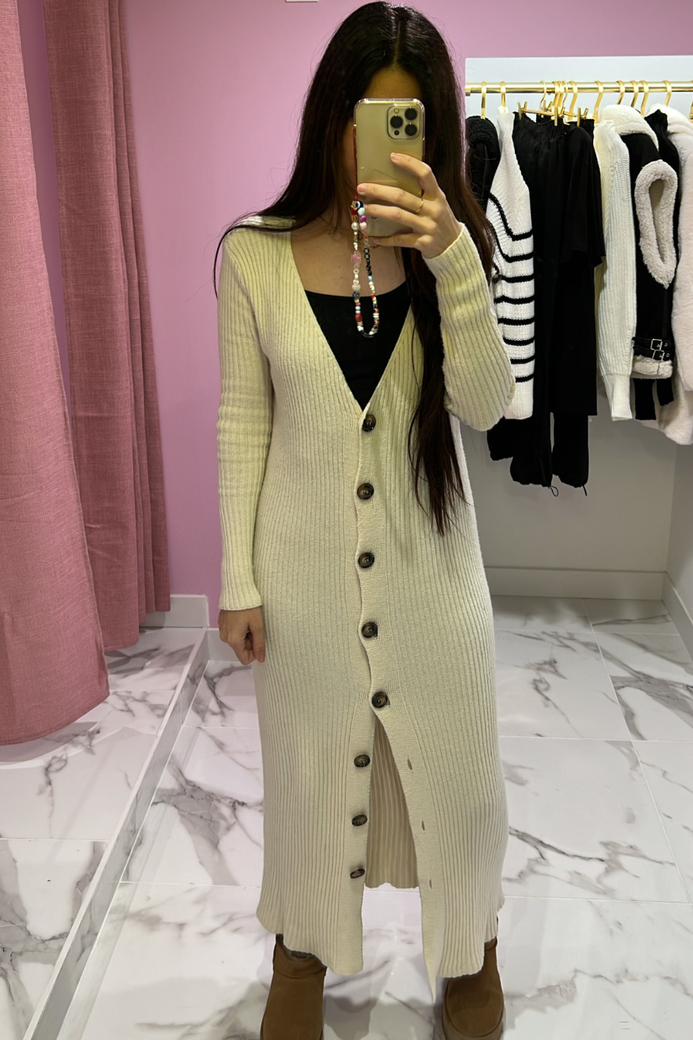 Robe pull boutons DALLAS