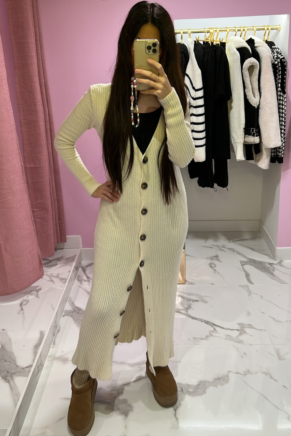 Robe pull boutons DALLAS