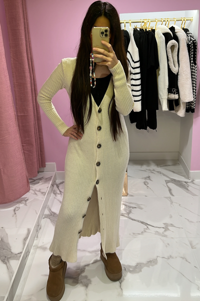 Robe pull boutons DALLAS